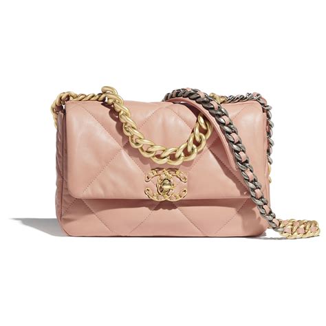 light pink chanel 19|Chanel 19 maxi bag.